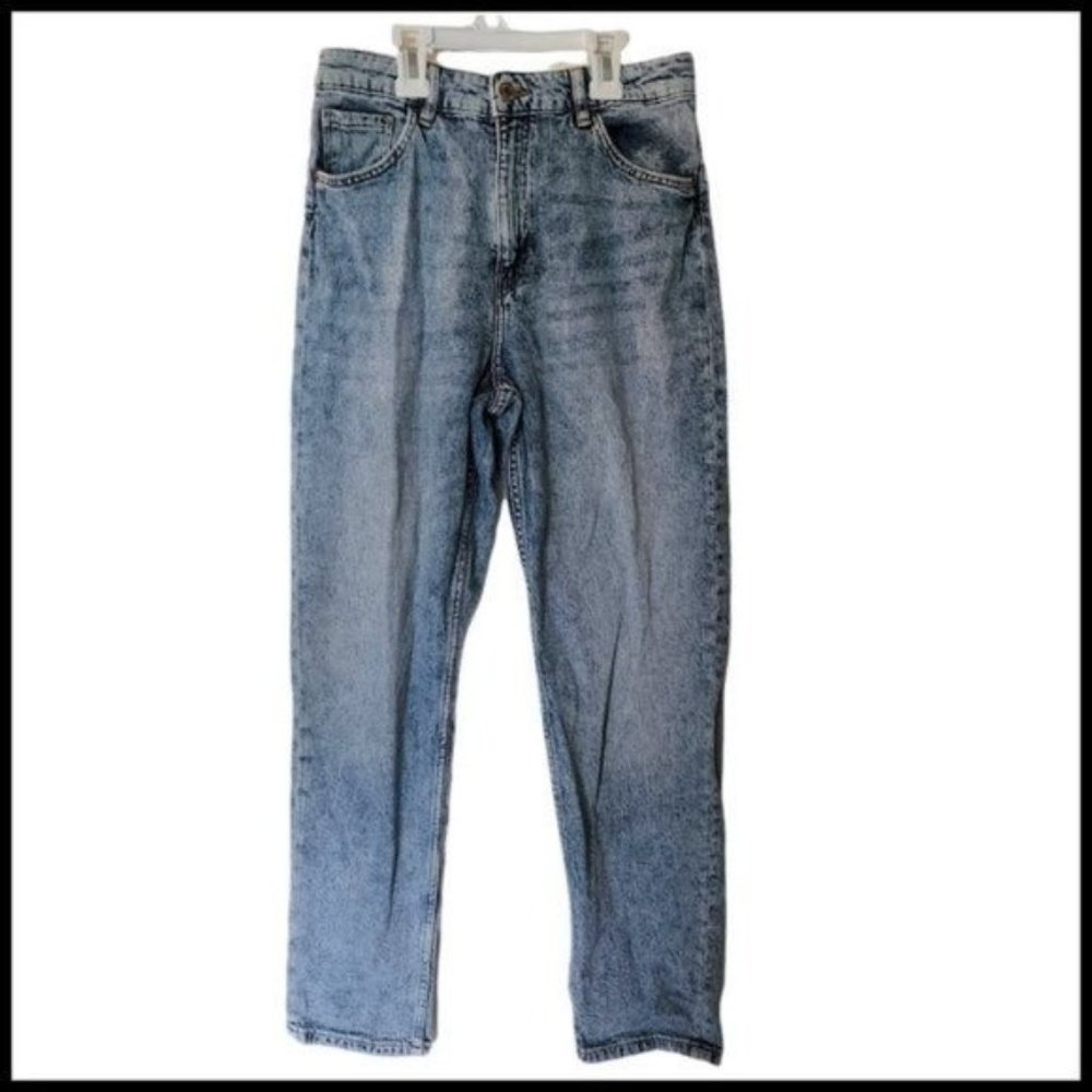 H&M Relaxed Fit High Waist Jeans Light Denim Blue 11 12 Years Girls‎ Kids